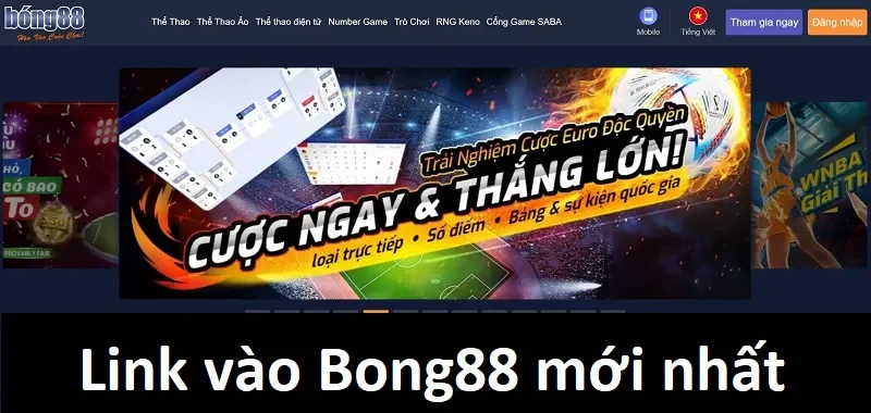 Cập nhật link vào Bong88 không bị chặn